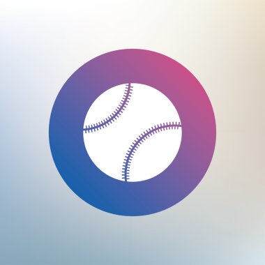 Beyzbol topu işareti simgesi.