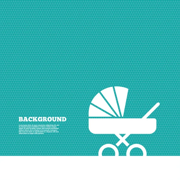 Bebê carrinho de bebê sinal —  Vetores de Stock
