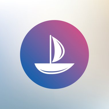 Yelken tekne simgesi.