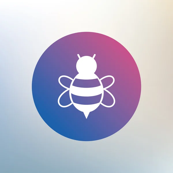 Signo de abeja icono . — Vector de stock