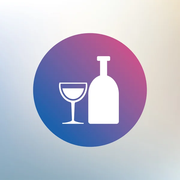 Alkohol tecken. Dricka symbol. — Stock vektor