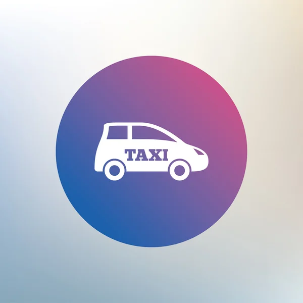 Taxi car sign icon. — Stock Vector