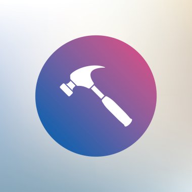 çekiç işareti simgesi.