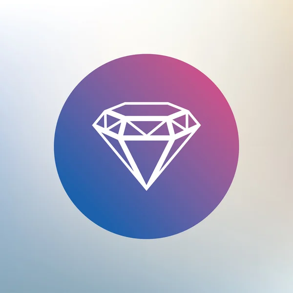 Diamond sign icon. — Stock Vector