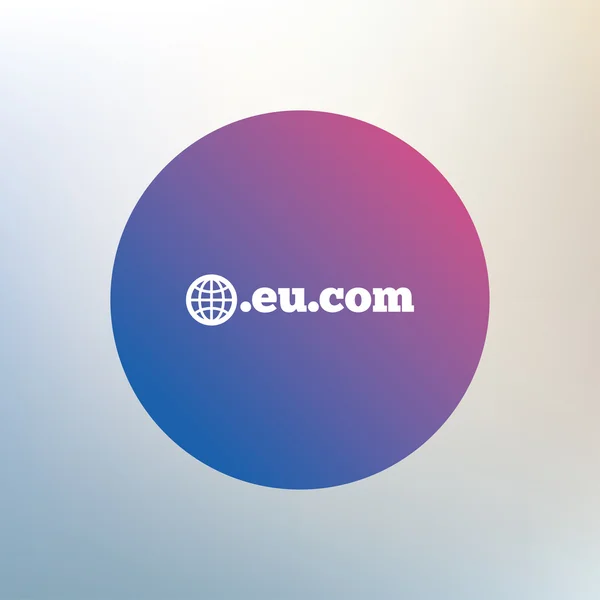 域 Eu.Com 标志图标 — 图库矢量图片
