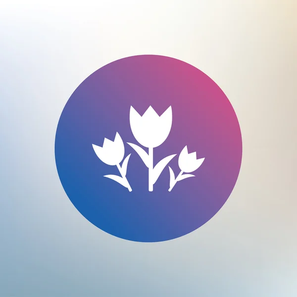 Signo de flores icono . — Vector de stock