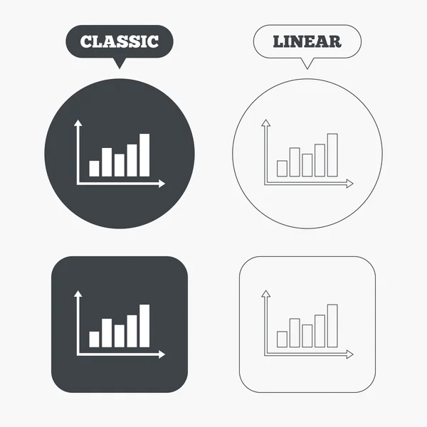 Symbole für Diagrammdiagramme — Stockvektor