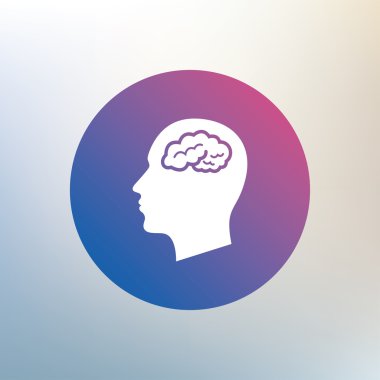 Beyin işareti simgesiyle baş.