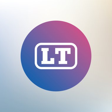 Litvanca dil işareti simgesi.