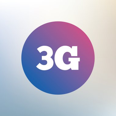 3g işareti. mobil telekomünikasyon teknolojisi.