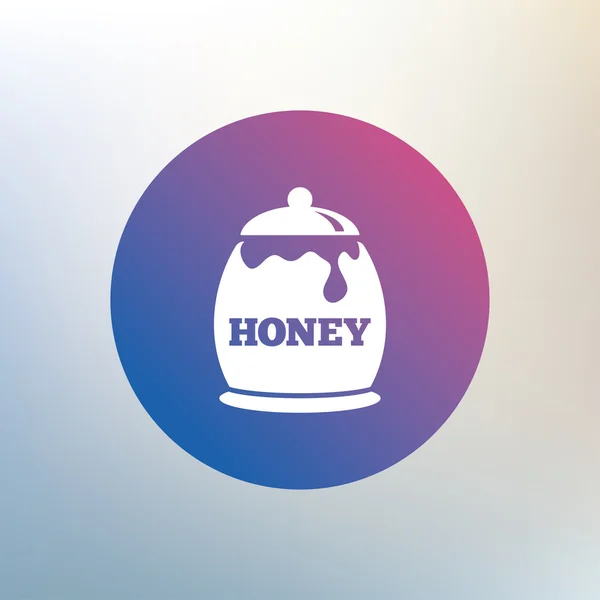 Miel en pot icône signe . — Image vectorielle