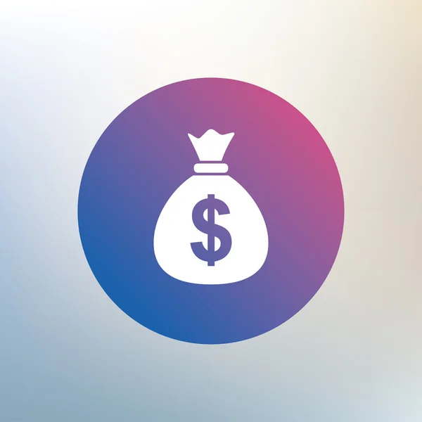 Dinero bolsa signo icono . — Vector de stock