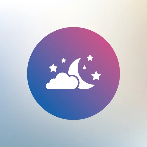 月亮、 云彩和星星标志 — 图库矢量图片