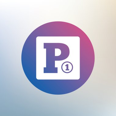 Ücretli otopark işareti simgesi.