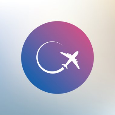uçak işareti simgesi.