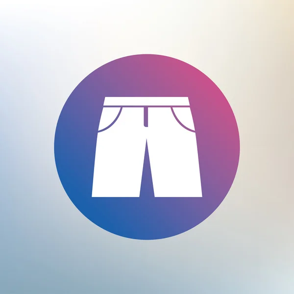 Bermudas de hombre signo — Vector de stock