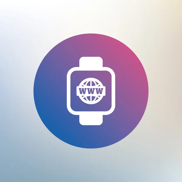 Smart orologio segno icona . — Vettoriale Stock