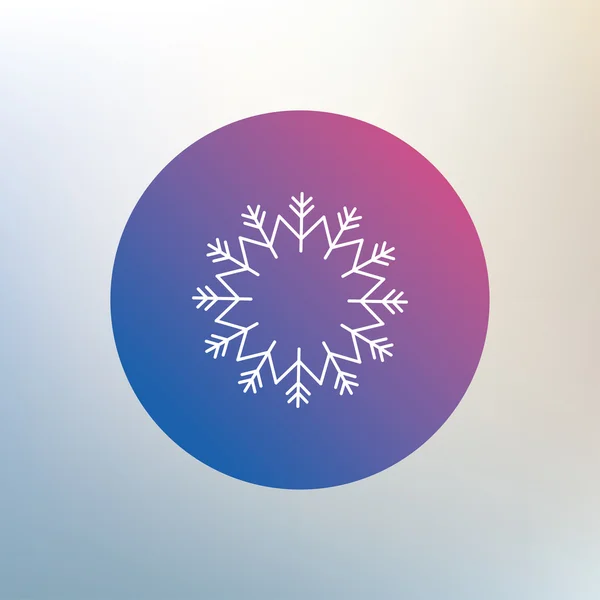 Ikona artystycznego znak śnieżynka. — Wektor stockowy