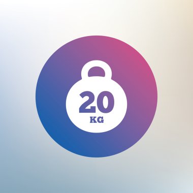 Weight sign icon. clipart