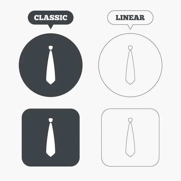 Icônes de signe de cravate — Image vectorielle