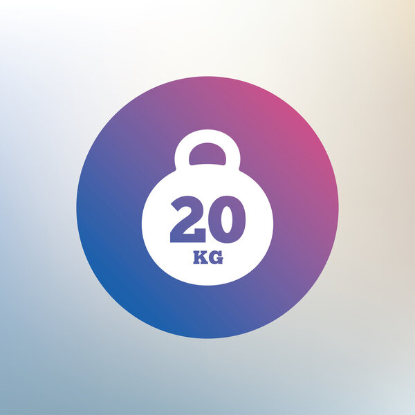 Weight sign icon.