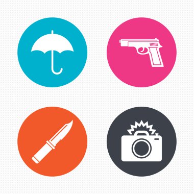 Silah silah. Bıçak, şemsiye