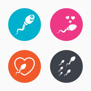 Sperm simgeler. Döllenme veya döllenme işaretleri