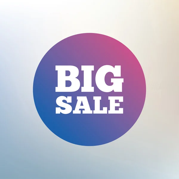 Big sale sign icon. — Stock Vector