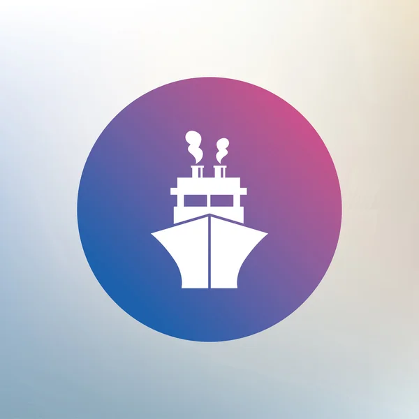 Fartyg eller båt tecken ikonen. — Stock vektor