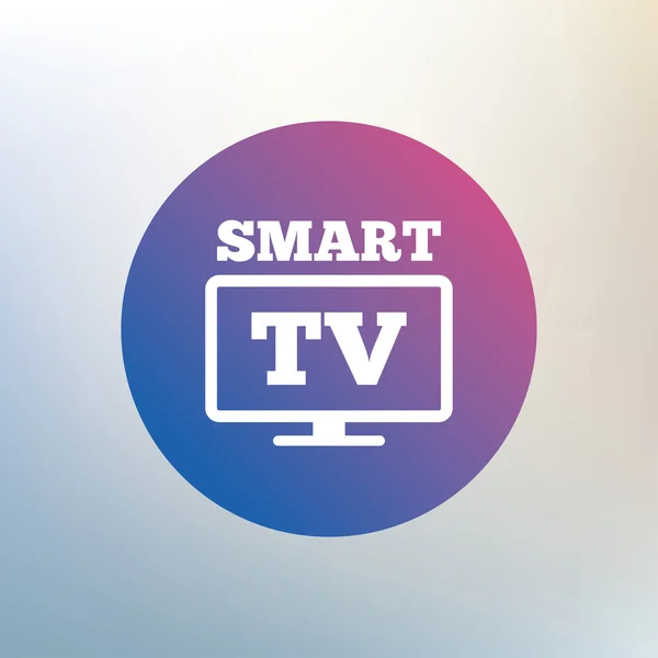 Widescreen Smart TV icône signe . — Image vectorielle