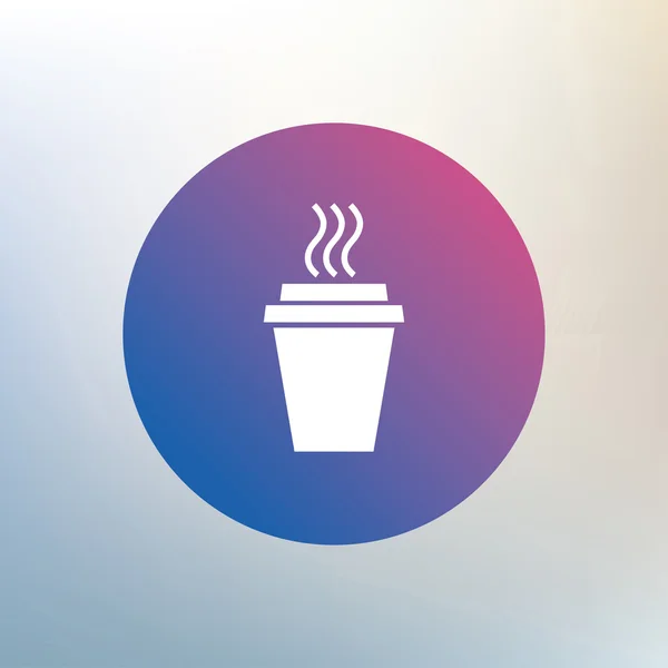 Ta en kaffe tecken ikon. — Stock vektor