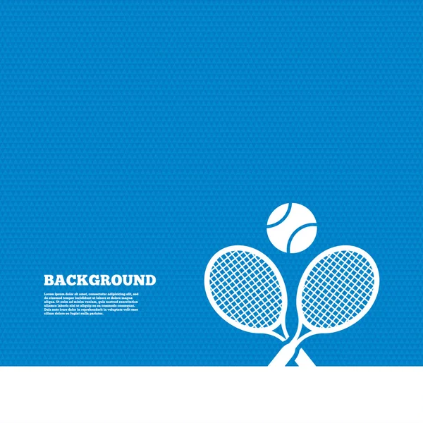 Raquetas de tenis con rótulo de pelota — Vector de stock