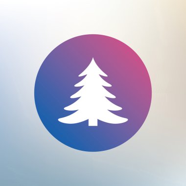 Noel ağacı işareti simgesi.