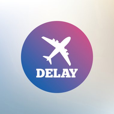 Gecikmeli uçuş işareti simgesi.