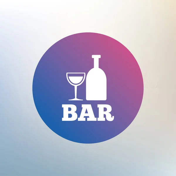 Symbol für Bar oder Kneipe. — Stockvektor