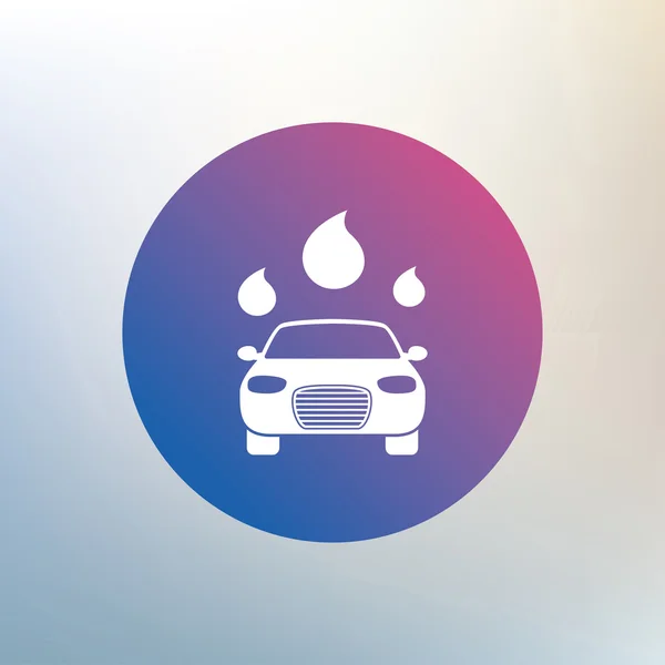 Auto wassen pictogram. — Stockvector