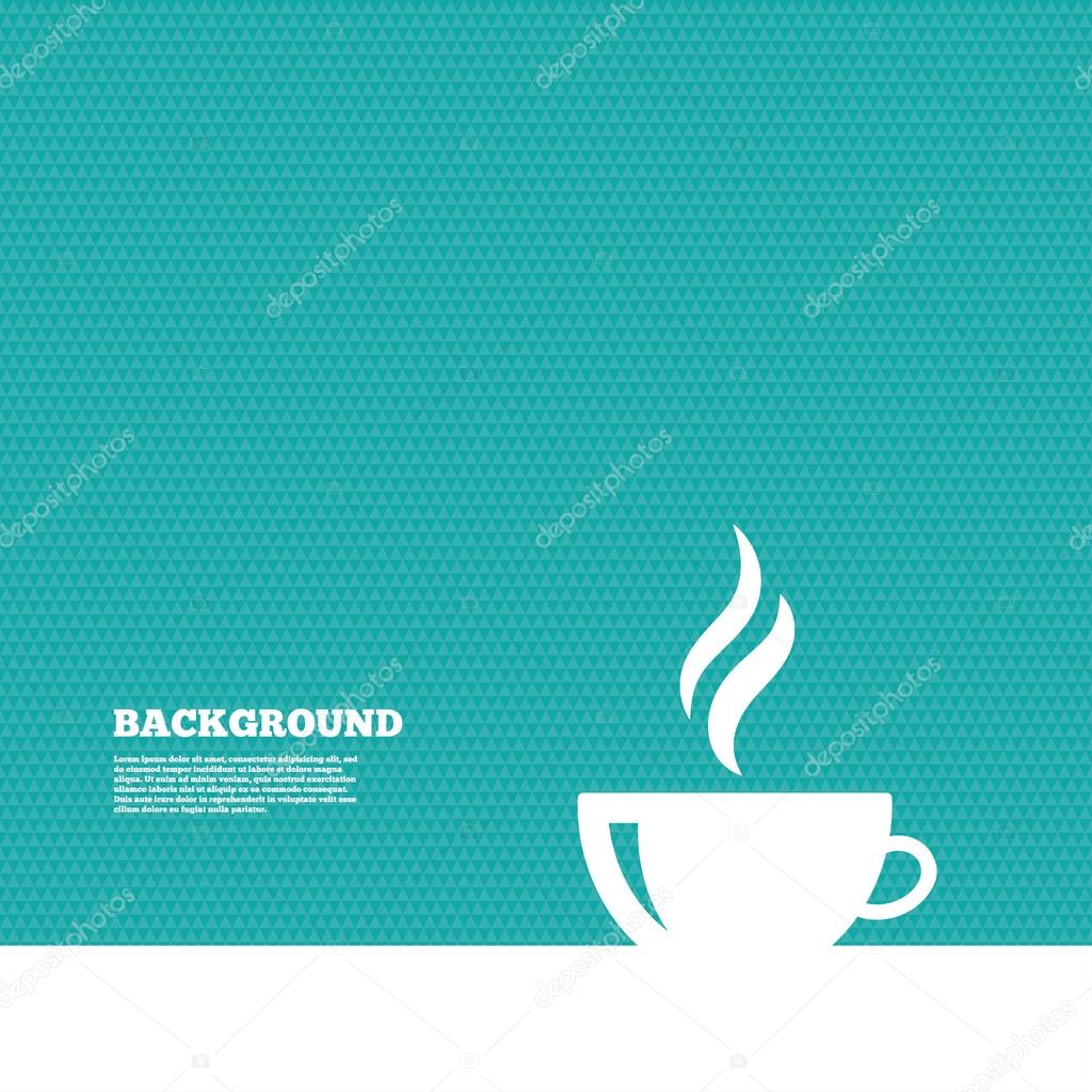 Coffee cup sign icon