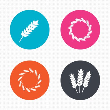 Tarım simgeler. gluten ücretsiz simgeler.