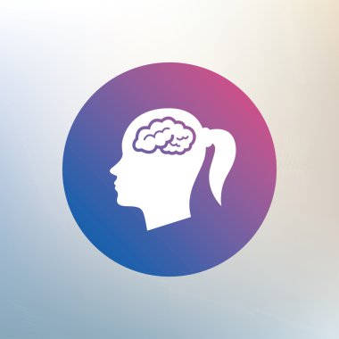 Beyin işareti simgesiyle baş.