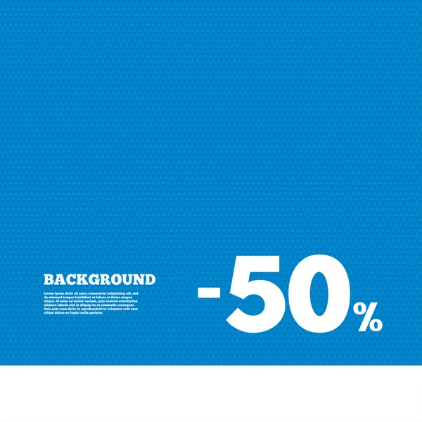 50 percent discount sign icon — Stock Vector