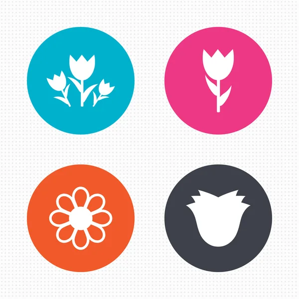 Flowers icons. Bouquet — Stockvector