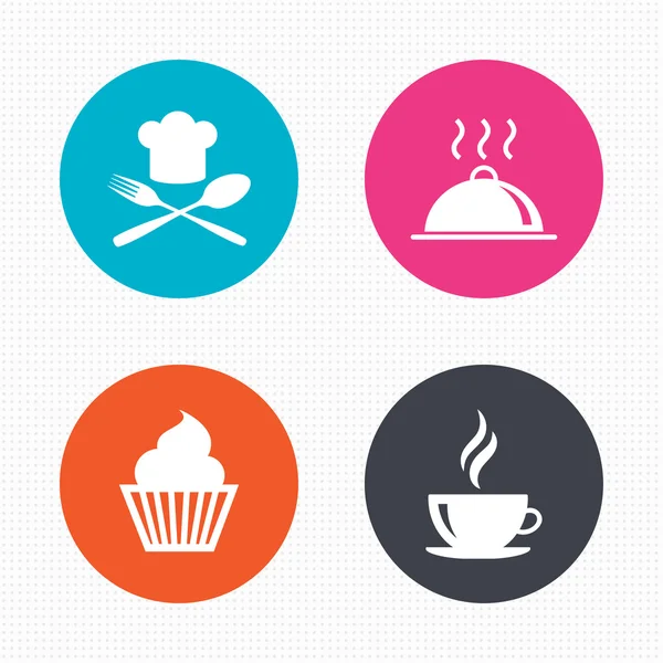 Food icons. Muffin cupcake — Stock Vector