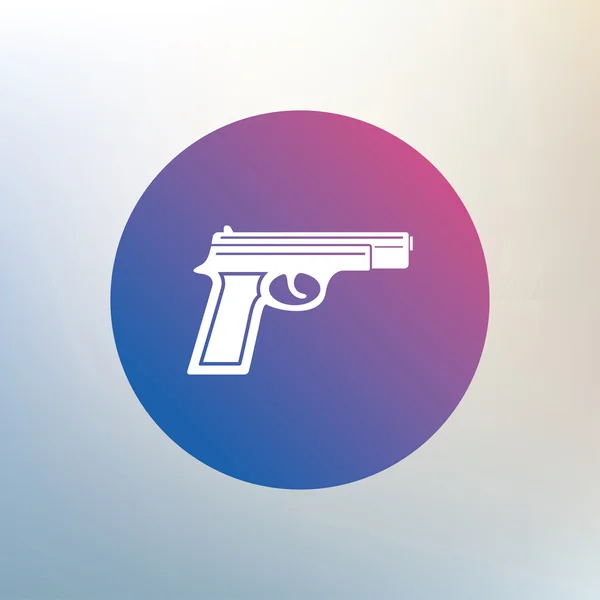 Gun sign icon. — Stock Vector