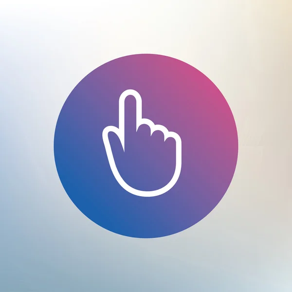 Hand cursor sign icon. — Stock Vector