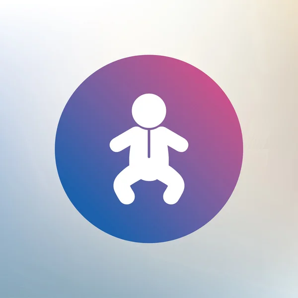 Baby barn tecken ikonen. — Stock vektor