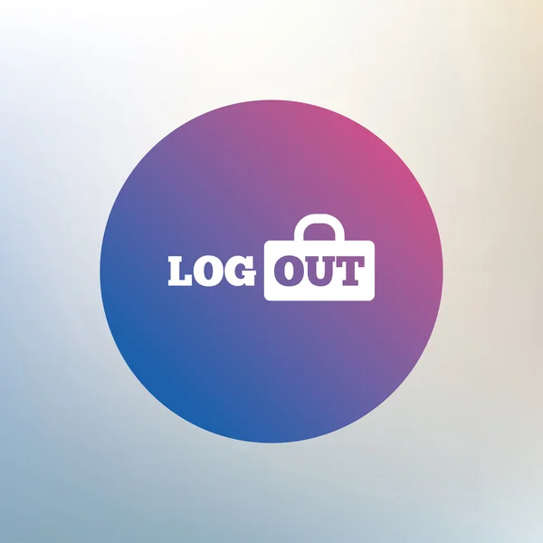 Logout sign icon. — Stock Vector