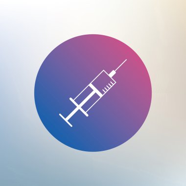 şırınga işareti simgesi.