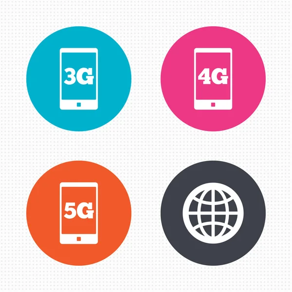 Mobile telecommunications icons. — Stock Vector