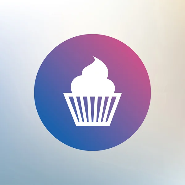 Muffin tecken ikonen. — Stock vektor