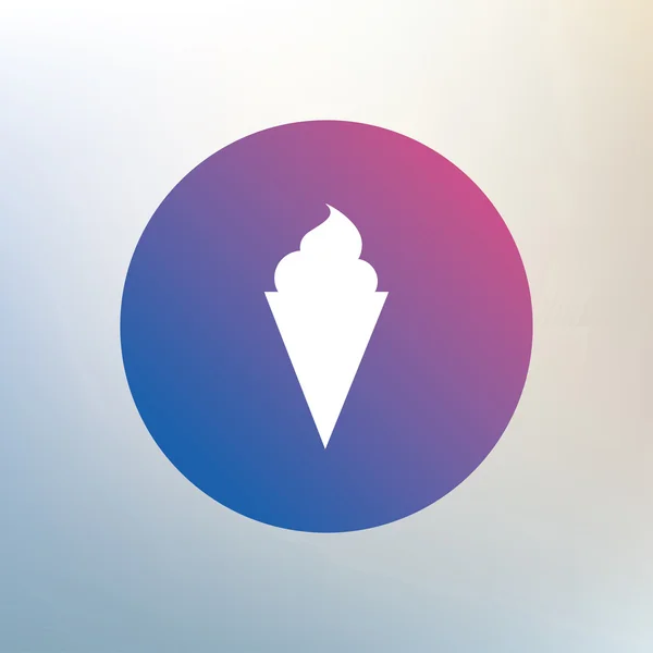 Icono de signo de helado . — Vector de stock